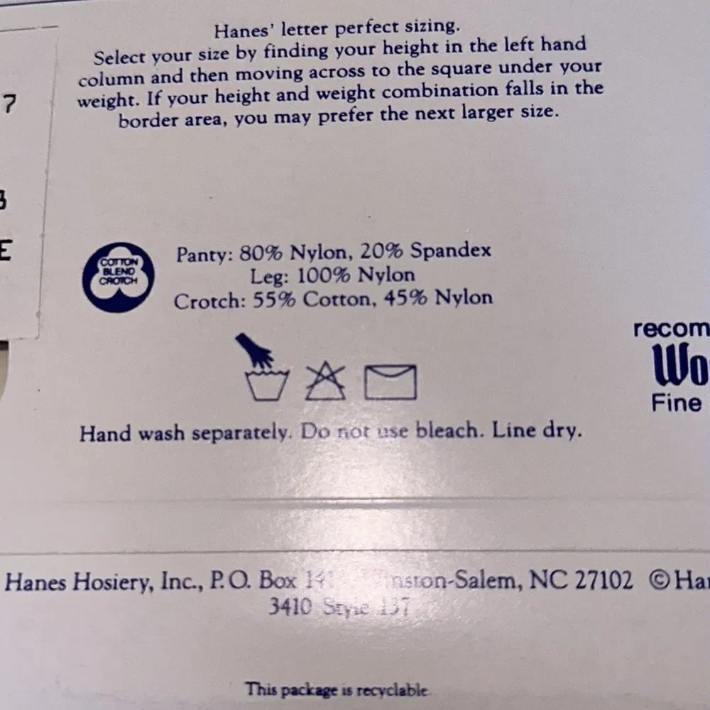 Hanes Too! Barely There Pantyhose!